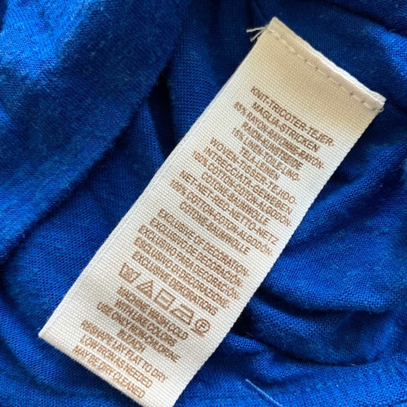 NWT Free People Carly Embroidered Top Blue XS - Picture 8 of 15